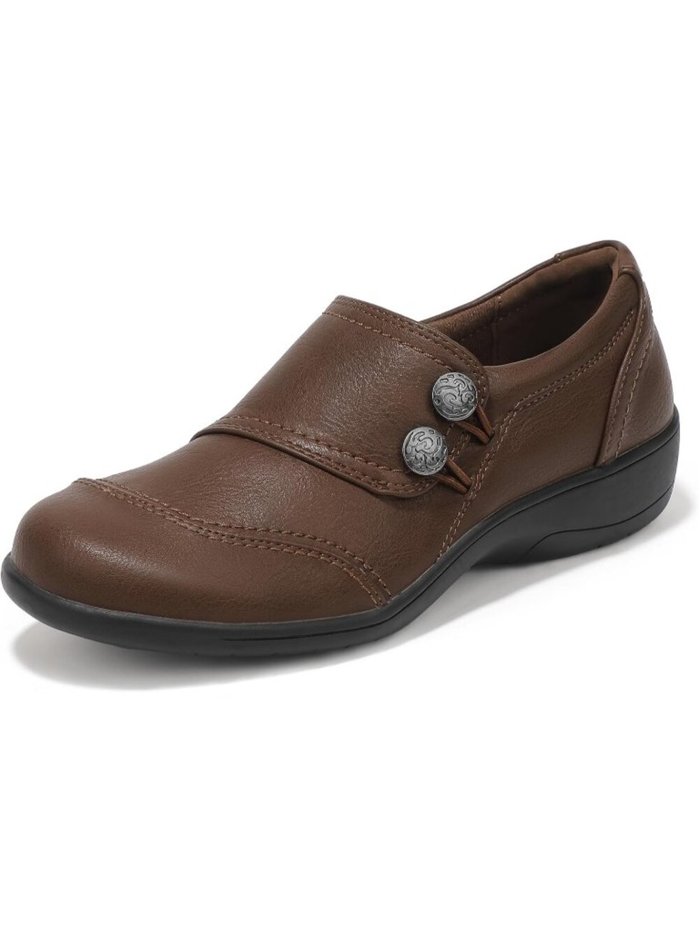 🆕Women's Brown Loafers Business Casual Shoes Slip On Dressy Walking Flats